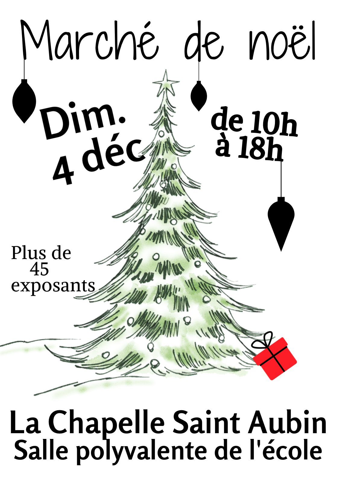 Affiche Marché de Noël